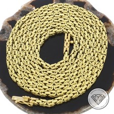 Wert 8.880,- Königskette schmal fein 750 Gold 18 KT 80 cm XXYY