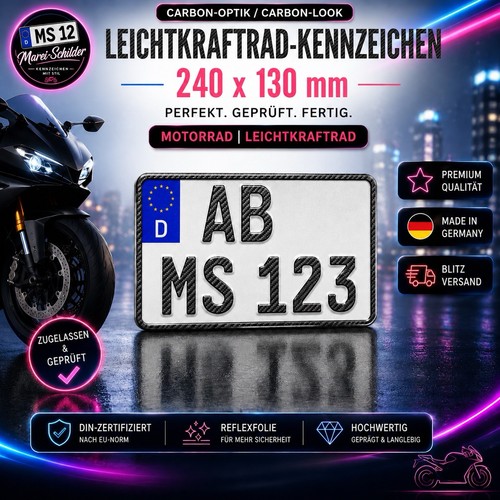 Carbon kennzeichen 240 - 1,