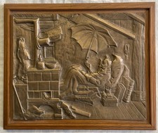 Reliefbild Feinguss Messing