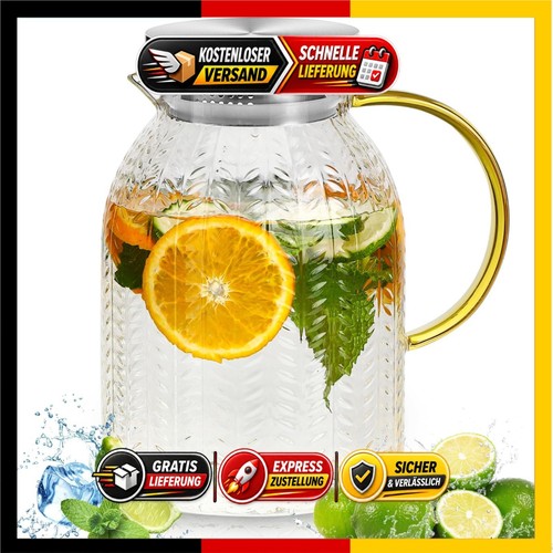 Wasserkaraffe mit deckel - mit, 2l