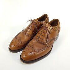 Ed Meier Oxford Schuhe Burwood Herren Gr. EU 42,5 UK 8,5 Braun Leder Brogue Wing