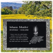 Granit Liegestein Grabplatte