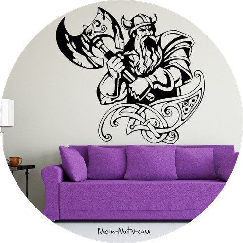 Wandtattoo wikinger mit hand - wikinger,