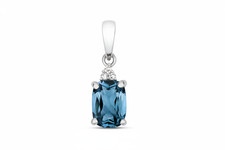 London blautopas und diamant - und,