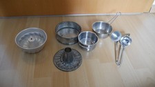 Puppengeschirr,Kochgeschirr diverse Teile metall