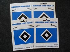 4 x HSV uralte Auto-Aufkleber 70er Jahre Hamburger SV   A35