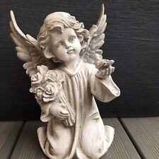 Engel Grabengel 29cm mit Vogel