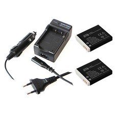 2 Stück Akku und Ladegerät für Canon Powershot SX600 HS SX610 HS D20 S120