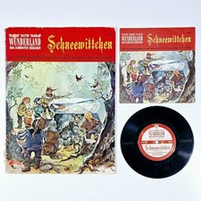 ©1969 Bastei WUNDERLAND Märchenbuch mit Schallplatte SCHNEEWITTCHEN Grimm