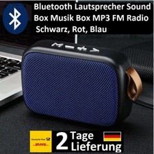 Tragbarer Bluetooth Lautsprecher Sound Box Musik Box MP3 FM Radio USB SD