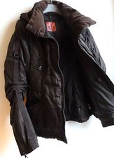 M+F Girbaud Daunenjacke / Jacke S(36/38) Daunen, dunkelbraun ...so high use