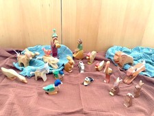 Ostheimer-Figuren gebraucht, verschiedene Tier- und zwei Menschen-Figuren