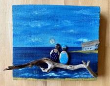 Maritimes Acrylbild Holzdeko
