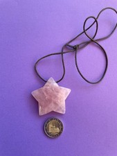 Rosenquarz Stern Anhänger