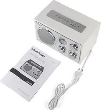 Retro Radio weiß, UKW/MW,USB, SD & AUX, Holzgehäuse, Blaupunkt RXN19 WH, GEPRÜFT