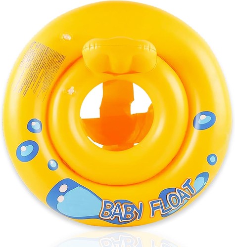 Schwimmring aufblasbar gelb - schwimmring,