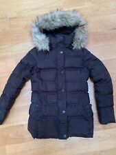 Damen Winterjacke - Hilfiger - abnehmbare Kapuze - dunkelbraun - Größe S