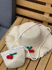 Set Strohhut  Kindertasche