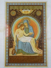 Maria Jesus Pieta - Offsetdruck - christliche Kunst Religion Kreuzigung - 20.Jh.