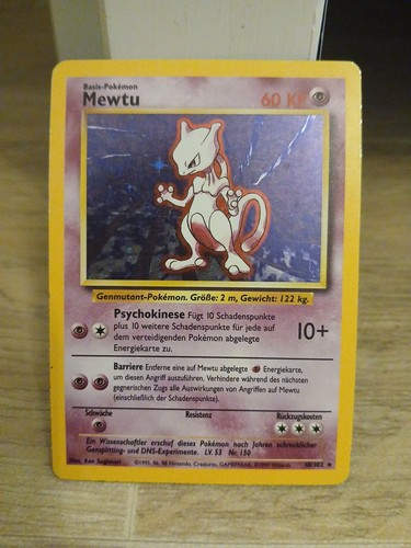Mewtu 102 holo base - 10/102,