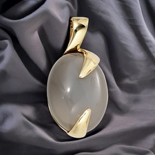 Anhänger oval 585 Gold