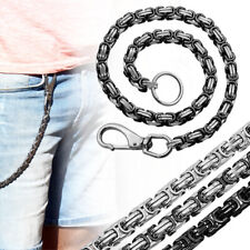 Massive Königskette Schlüsselanhänger Geldbörsenkette Stahl Hosenkette Geldbörse Kellner Karabiner