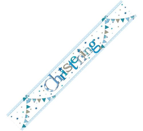 Blaues taufbanner jungen taufe - blaues,