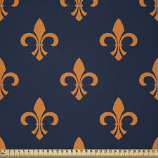 Fleur De Lis Microfaser Stoff als Meterware Wappen Design