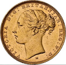 1 Sovereign 1883 M Australien Victoria NGC MS62 Gold Münze (1689)