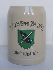 alter Bierkrug 1. Panzer Grenadier Bataillon 352 Mellrichstadt Bundeswehr