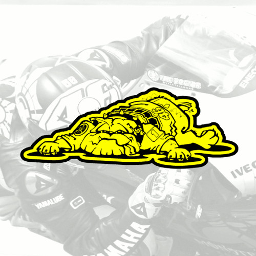 Rossi aufkleber bulldog - rossi,