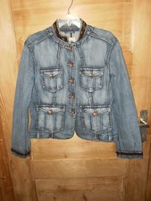 Damen Vintage 80er Jeansblazer/Jeansjacke *** ESPRIT *** blau Gr. XXL Top Neuw.