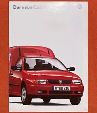 ➽ VW CADDY | Kastenwagen Kombi | Volkswagen prospekt brochure | deutsch | 12-95!