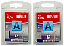 2x 1000 Tackerklammer Novus Typ A 53 12 x 11,3 mm SUPERHART Heftklammer 042-0358