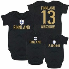 Baby Body FINNLAND Gold Druck