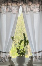 Landhaus Gardine Set 2St weiß