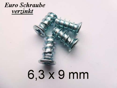 Stück euroschrauben 3 x - stück,