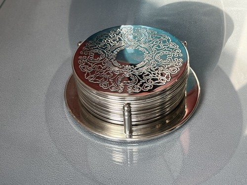 Set versilberte untersetzer - versilberte,