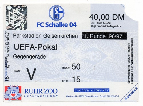 Ticket schalke roda - ec, fc