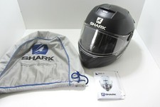 Helm Shark Speed R Blank schwarz matt Gr.S mit integrierter Sonnenblende Pinlock