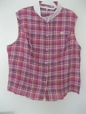 Sonnenreiter Turniershirt/Turnierbluse ~ Gr. XL ~ fuchsia kariert