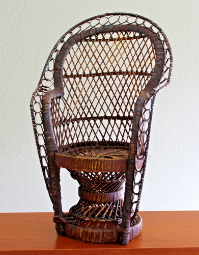 Vintage rattan pfauenthron - vintage,