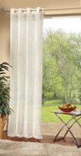 Voile Ösen Schal Gardine Vorhang transparent UNI -20332-