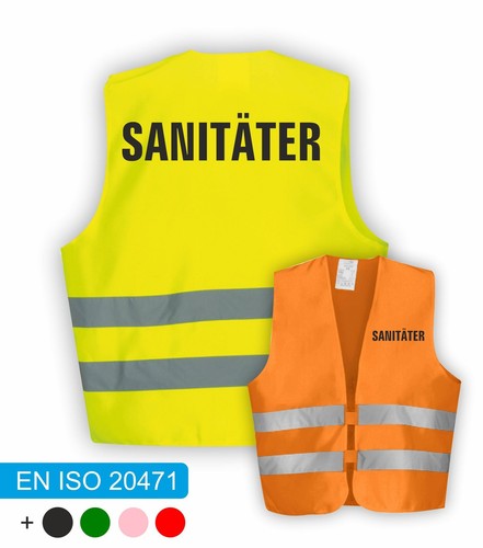 Sanitäter warnweste - warnweste, |