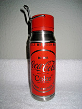 Coca Cola Trinkflasche, Alu, 0,5 Liter, selten, Made in Italy, Autogrill, Haken