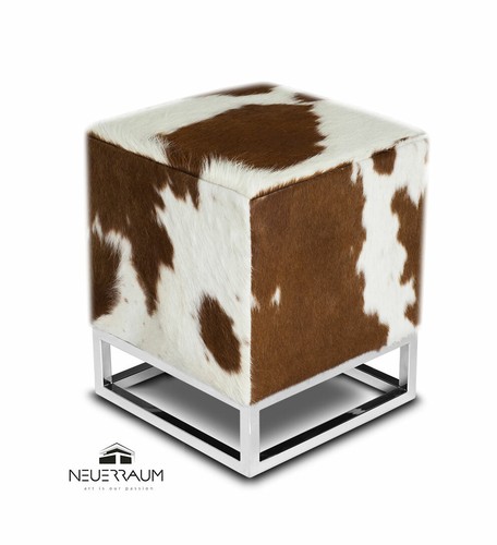Bauhaus leder hocker - leder,