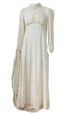 Weißes Maxi Brautkleid Hippie