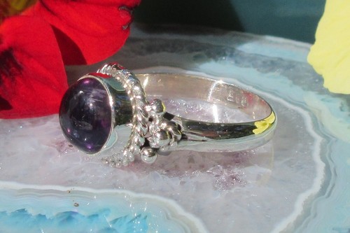 Ring mit lila amethyst - ring,