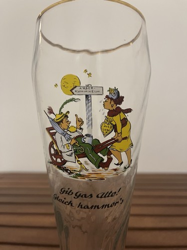 Vintage bierglas weißbier - vintage,