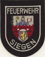Berufs-Feuerwehr Siegen Deutschland Germany Patch Abzeichen Fire Dept. Neu